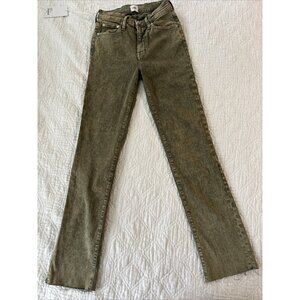 EDWIN Bree Mid-Rise Acid-Wash Straight Jeans Size 24